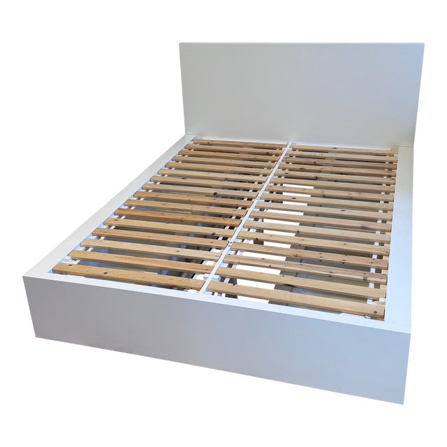 Queen Size West Elm Storage Bed Frame. Chairish