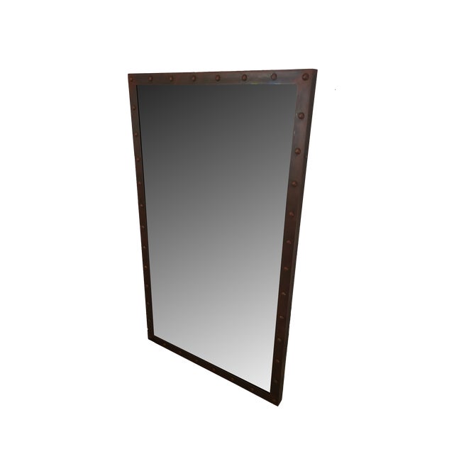 Vintage Industrial Mirror For Sale