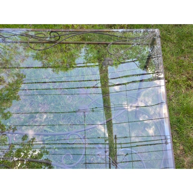 Mid-Century Modern Early 20th Century Salterini Wrought Iron Dining Table, Attributed For Sale - Image 3 of 3