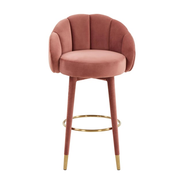Add some fun femininity to your home bar with the Myla Bar Stool. Its flower-esque silhouette is just the statement you...