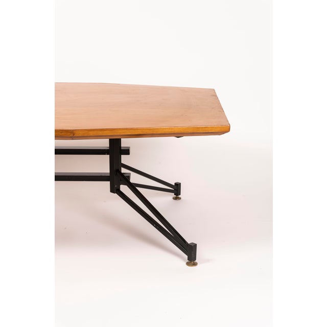 1950s Vintage Italian Coffee Table in the style of Osvaldo Borsani, 1950 For Sale - Image 5 of 10