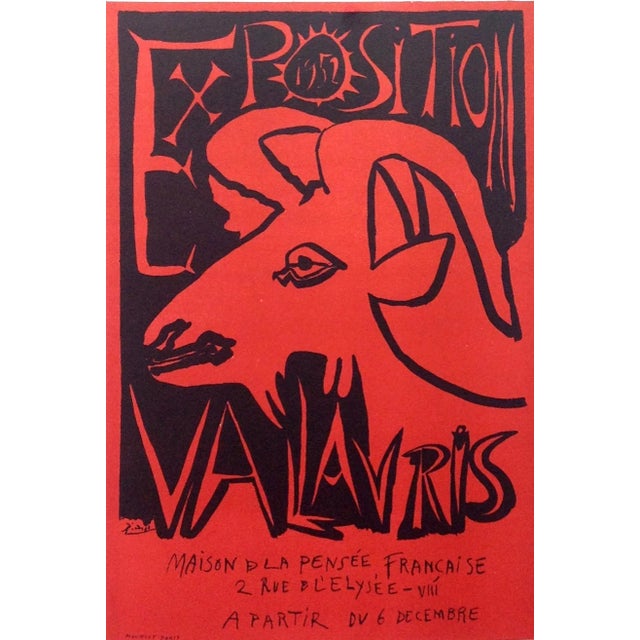 Title: Exposition Vallauris 1952 Artist: Pablo Picasso Country: Spain Medium: Lithograph – 68 Paper size: 12.50 X 9.50...