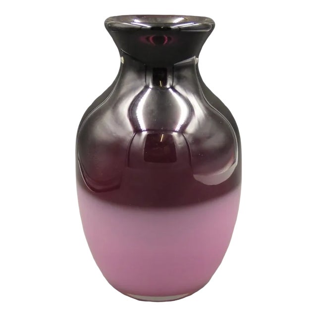 Vase in Glass by Jindra Beránek, 1970 For Sale