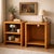 Pair of 1990s Oak Modular Utility Cabinets. A highly functional pair of late-20th-century oak cabinets with clean...