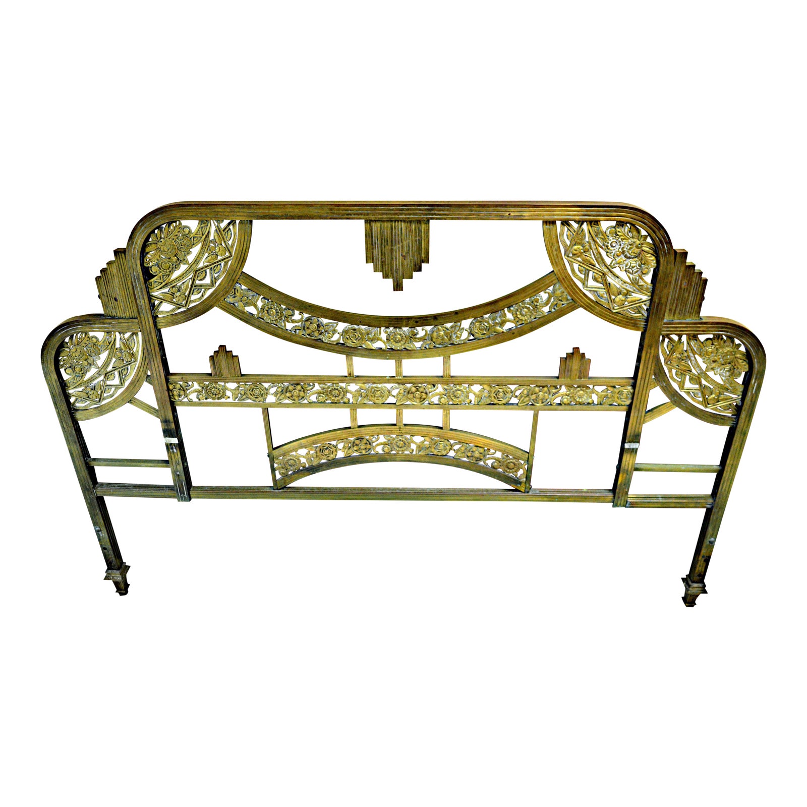 Art Deco Brass Bed Headboard Chairish