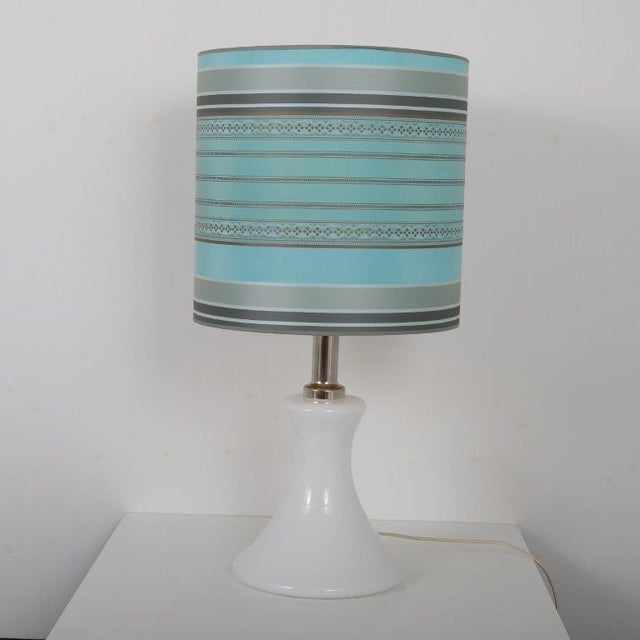 Glass White Glass Table Lamp by Ingo Maurer, 1960s For Sale - Image 7 of 8