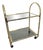 Hollywood Regency Italian Mobile Brass Bar, 1970s For Sale