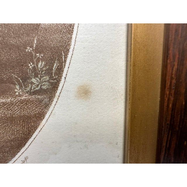 Antique Framed Stipple Engraving: Paris and Oenone, Angelica Kauffman For Sale - Image 6 of 10