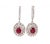 Contemporary Roshe Jewels Ruby Earrings, 3.55 Carats Ruby and Diamond Earrings in 14k Gold, A Pair For Sale - Image 3 of 6