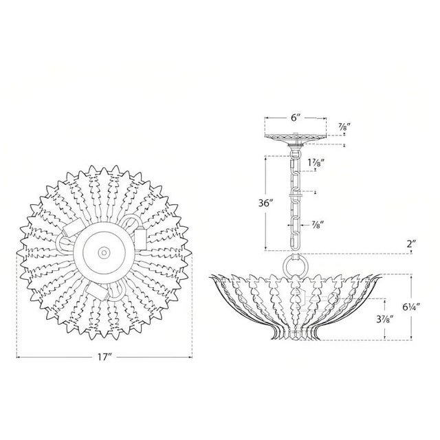 Transitional AERIN for Visual Comfort Signature Hampton Mini Chandelier in Plaster White For Sale - Image 3 of 3