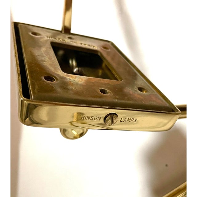 1990s George W. Hansen 1948 Designed Wall Swing Lamps for Hinson - Pair For Sale - Image 5 of 7