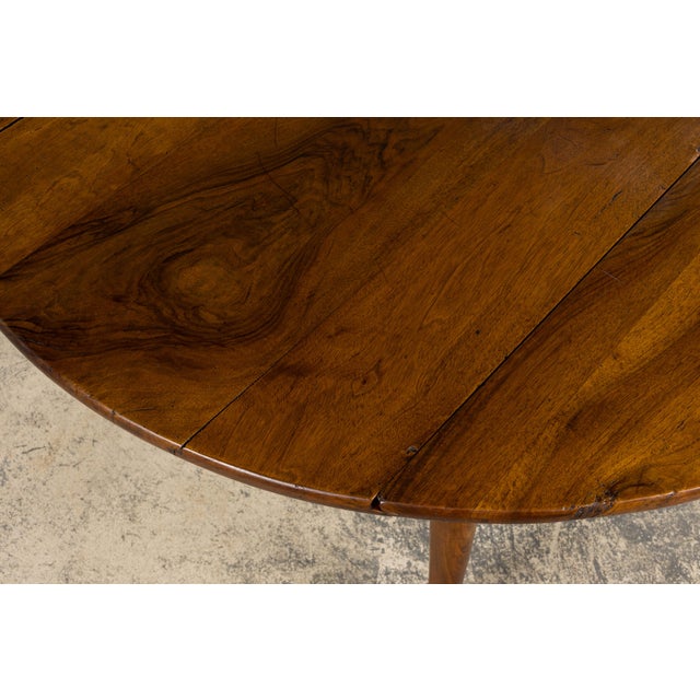 19th Century Country French Provincial Walnut Drop Leaf Table For Sale - Image 17 of 18