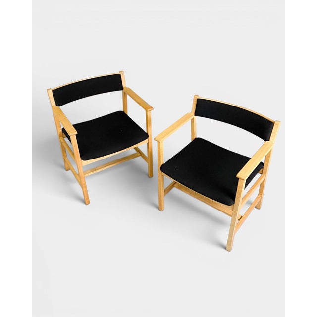 1960s Model 3248 Lounge Chairs by Børge Mogensen, 1960s, Set of 2 For Sale - Image 5 of 8