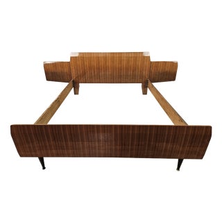 Mid-Century Walnut Double Bed, 1960 For Sale