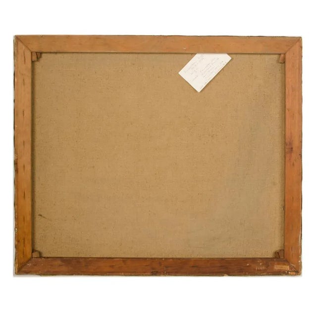 Mid 20th Century "Abstract Ballerina" Modernist Figurative Oil Painting by Sidnee Livingston For Sale - Image 10 of 11