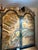 Late 20th Century Hand-Painted Vintage Chinoiserie Village Scene Secretary Desk & Bookcase For Sale - Image 5 of 17