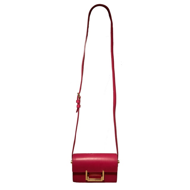 Yves Saint Laurent Yves Saint Laurent Pink Leather Small Lulu Bag For Sale - Image 4 of 12