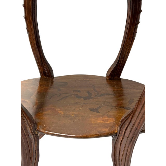 Pair of French Art Nouveau Louis Majorelle Style Inlaid Side Tables For Sale - Image 10 of 10