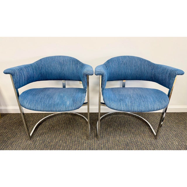 Modern 1970 Attributed to Vittorio Introini by Sabot Dining Chairs Set of 4 For Sale - Image 3 of 8