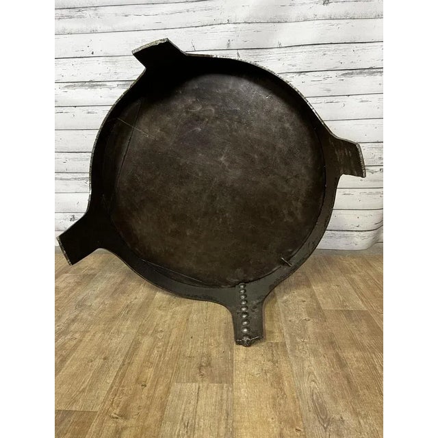 Black Vintage Riveted Coffee Table For Sale - Image 8 of 12