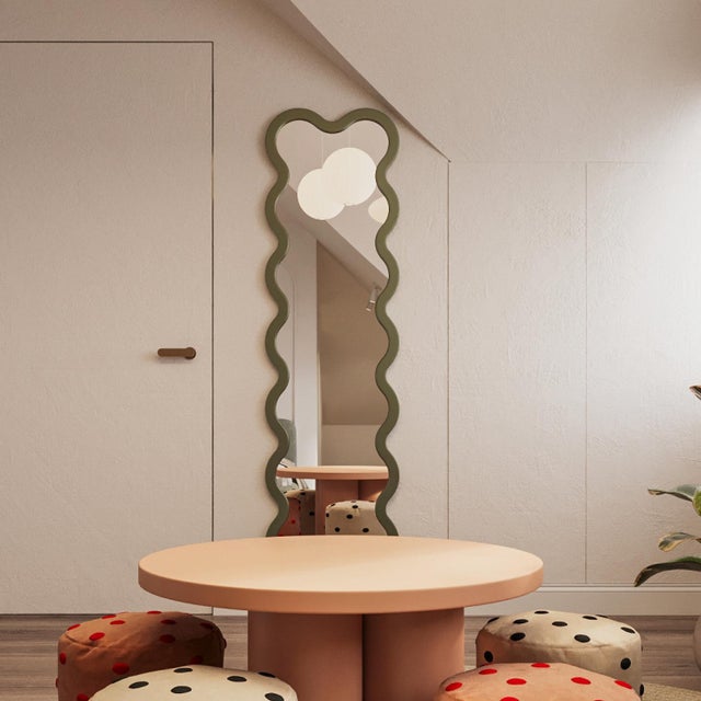 Not Yet Made - Made To Order Statement Contemporary Wavy Wall Mirror – Hvyli 14 Designed by Ivan Voitovych For Sale - Image 5 of 18
