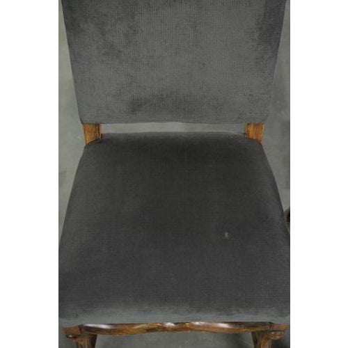 Brown Late 19th Century Os De Mouton Dining Chairs with Fabric Seats, Set of 41 For Sale - Image 8 of 14