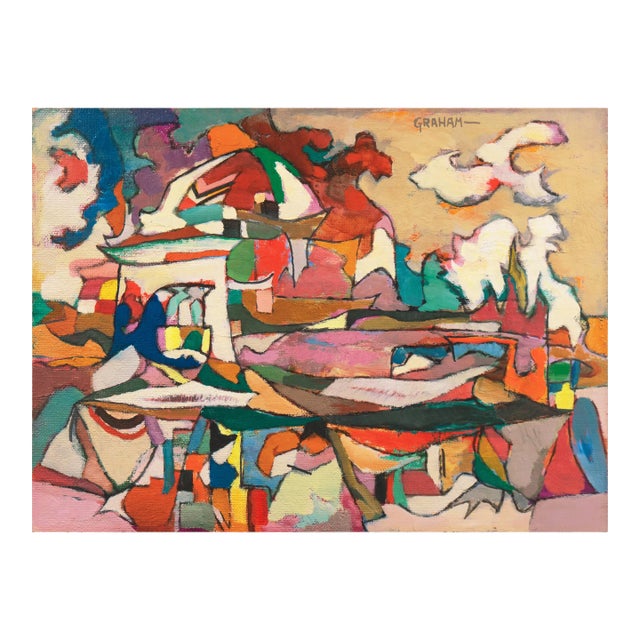'Abstract Landscape' by Ellwood Graham, Corcoran, Whitney, Art Institute of Chicago, San Francisco Art Association, Los Angeles County Museum of Art For Sale