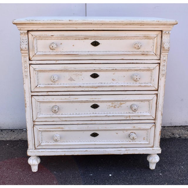 Painted Oak Chest of Four Drawers, Hungary, Circa 1900 For Sale - Image 13 of 13