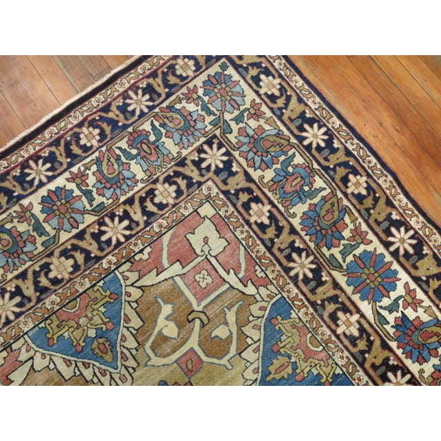 Persian Antique Zabihi Collection Lavar Kirman Rug - 8'10" x 12' For Sale - Image 3 of 13