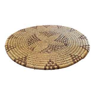 Rare Extra Large Wide Handwoven in the Style of Papago/Tohono O'Odham Tray For Sale