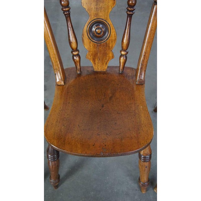 Brown Mid-19th Century English Dining Chairs, Set of 4 For Sale - Image 8 of 16
