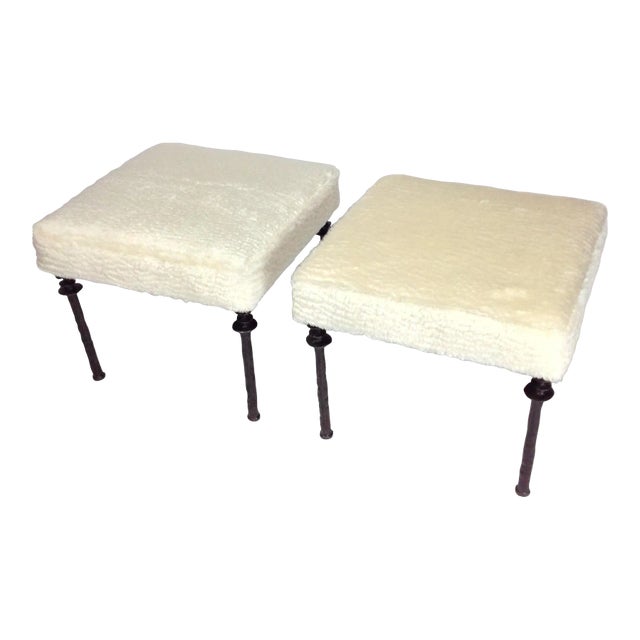 Sorgue Stools by Bourgeois Boheme Atelier- a Pair For Sale
