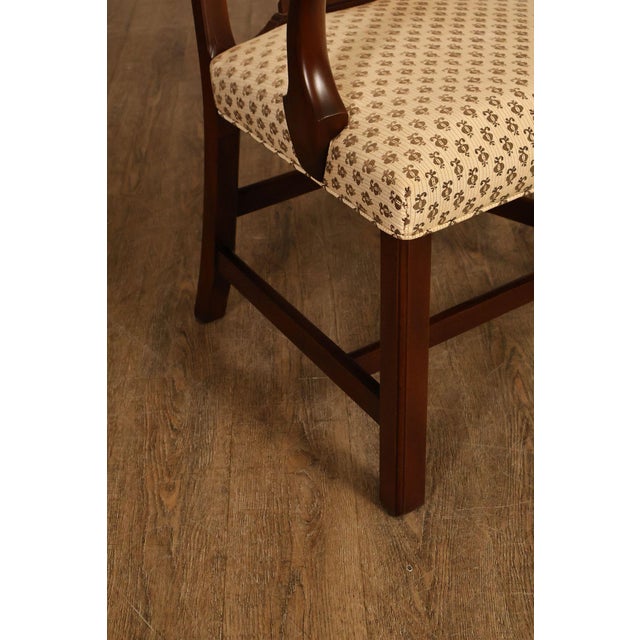 Kittinger Colonial Williamsburg Adaptation Set Of Eight Mahogany Dining Chairs For Sale - Image 10 of 18