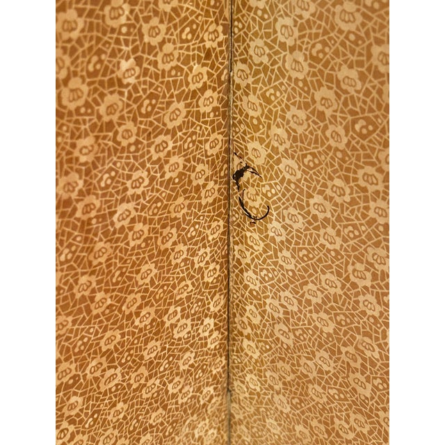 Vintage Late 20th-Century Chinoiserie 4-Panel Folding Tabletop Screen - Bird and Bamboo Motif For Sale - Image 17 of 17