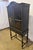 Antique Art Deco Chinoiserie Black and Green Hand Painted Drop Front Desk For Sale - Image 9 of 14