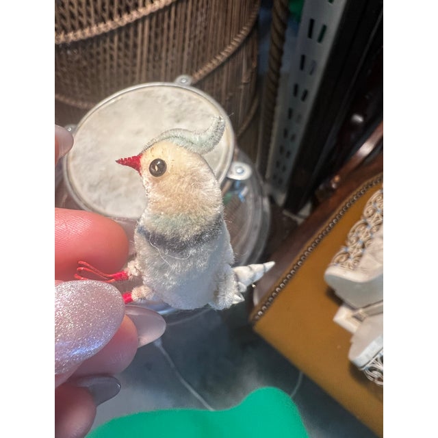 Vintage Indo-French White Metal Bird Cage With Hand Made Bird Figurines For Sale In Atlanta - Image 6 of 11