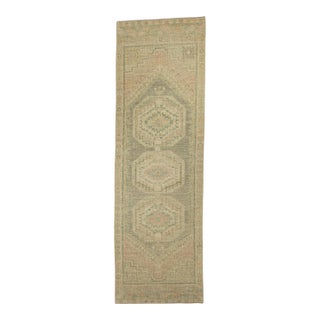 Turkish Oushak Rug 3'2" x 9'11" #20255 For Sale