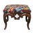 Rococo Carved Walnut Floral Needlepoint Footstool C1880 For Sale - Image 4 of 13