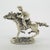 Metal Vintage Italian Sterling Silver 925 Racing Horse Figurine from Arezzo, 1970s For Sale - Image 7 of 11