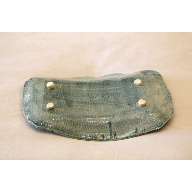 Ceramic Beautiful, Hand-Made Studio Pottery Tray For Sale - Image 7 of 7