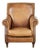 Cowhide Leather Armchair with Characterful and English Look For Sale