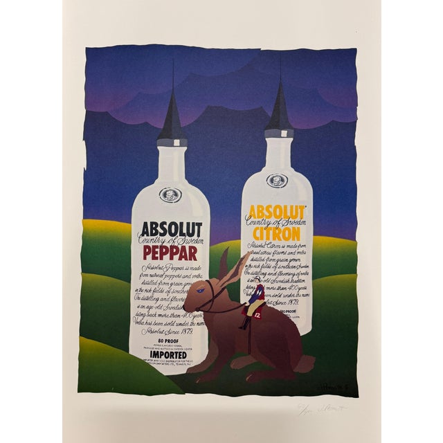 Red “Absolut Statehood” a Folio of 51 Lithographs Representating Each State, plus DC For Sale - Image 8 of 18