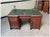 Wood Antique Art Nouveau Double-Sided Desk, 1910 For Sale - Image 7 of 14