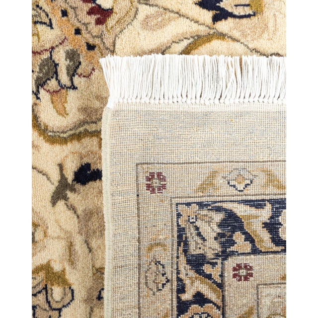 2000 - 2009 Mogul, One-of-a-Kind Hand-Knotted Area Rug - Ivory, 9' 1" x 12' 1" For Sale - Image 5 of 8