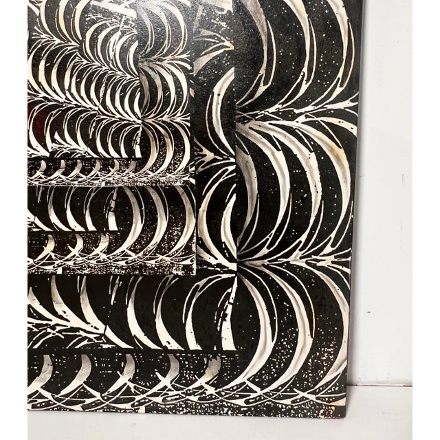 A large 4’x6’ monochromatic abstraction in acrylic by the prominent American artist Alton Tobey (1915-2005). His New York...