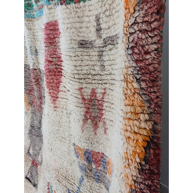 Boujaad Tribal Burgundy Wool Moroccan Area Rug For Sale - Image 13 of 13