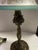 1930s Art Deco Signed Pairpoint Reverse Painted Lamp W/Bronze Base For Sale - Image 10 of 12