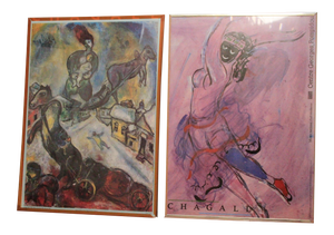 1980s Marc Chagall Offset Lithographs - A Pair