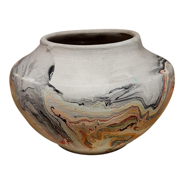 Nemadji Ceramic Indian Red Art Pottery Native Vase Moose Lake For Sale