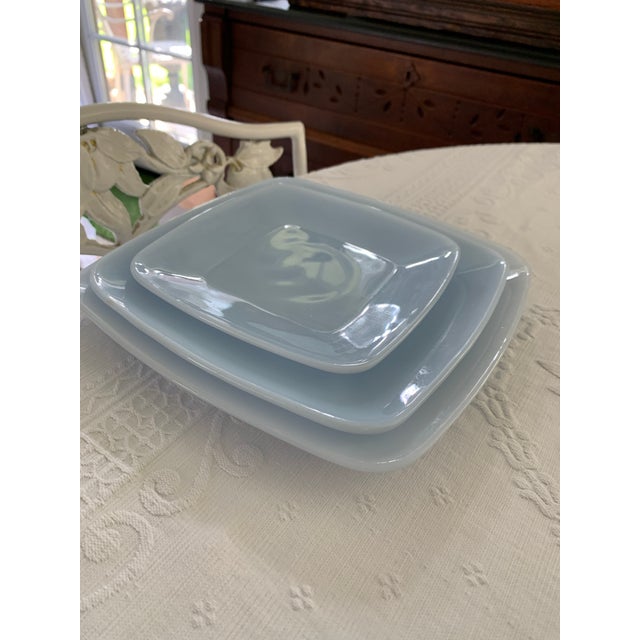 Glass 1950's Fire King Azurite Blue Glass Dishes Set- 22 Pieces For Sale - Image 7 of 12